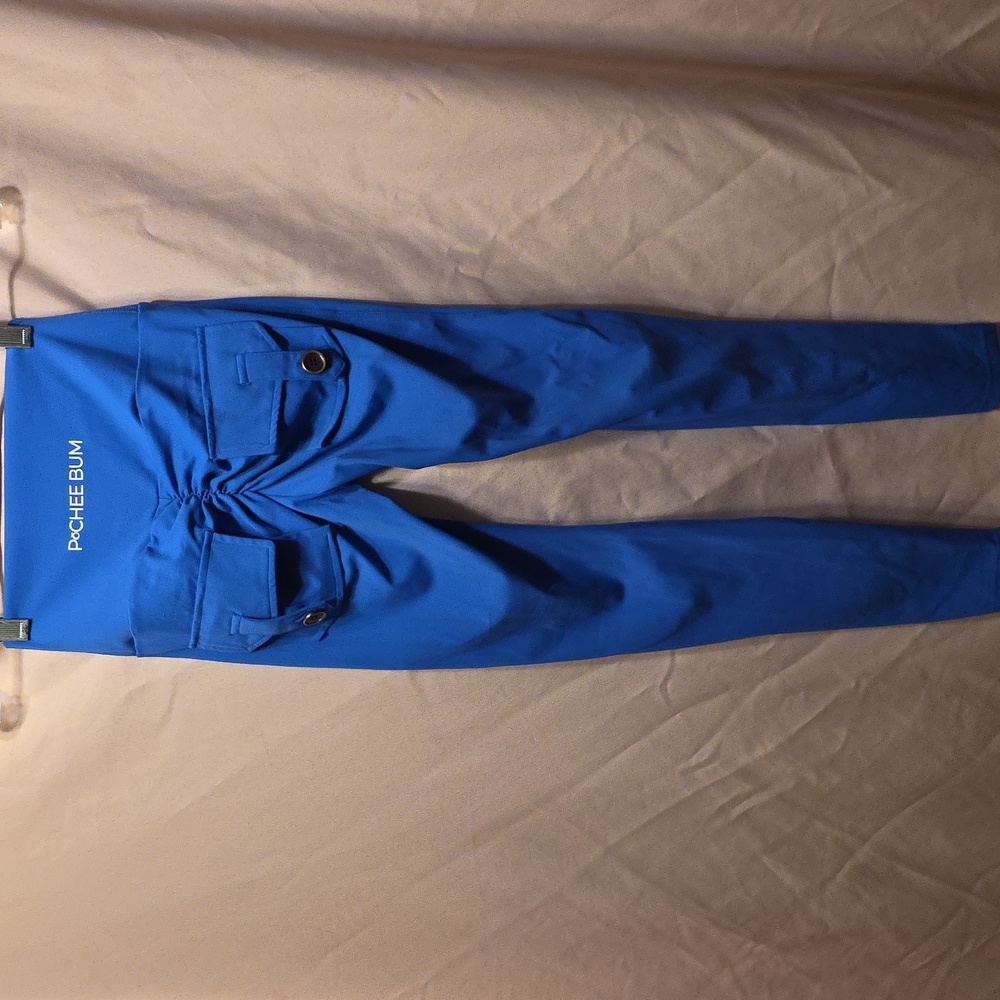 Pochee Bum Blue Leggings Womens Size Small (Janette # 15)